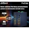 Dahua CHS4412-8GT-125 Industrial Managed Switch, 12-Port (8x Gigabit RJ45 + 4x SFP), Dual DC Power, DIN-Rail
