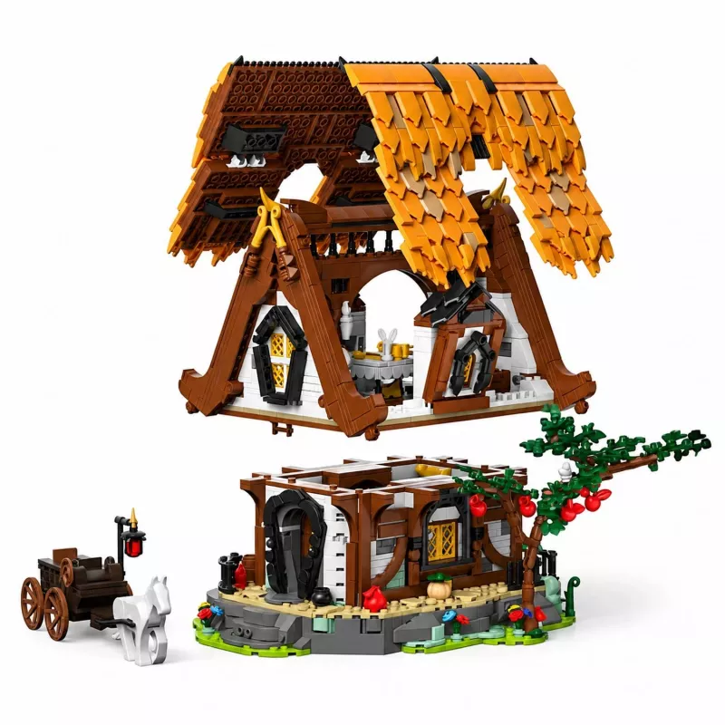 Mould King Medieval World Log Cabin 16054 Building Block Set (2192 Pieces)