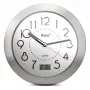 Mebus 41964 Quartz Bathroom Clock - White, Analog, Silent, Splash-Proof