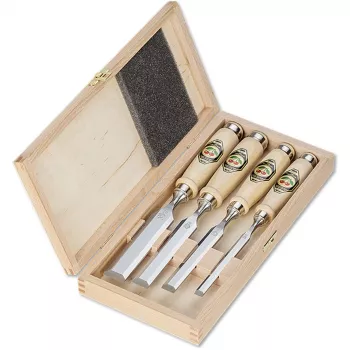 Kirschen Firmer Chisel Set 4pcs 1141 HK in Wooden Box