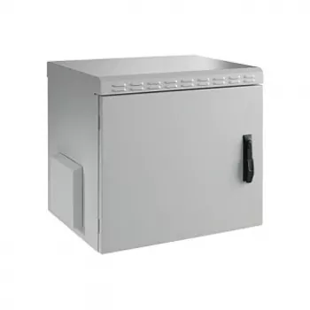 EFB-Elektronik 19 inch Wall-Mounted Enclosure IP55, 12U, Steel Door, Depth 450 mm, RAL 7035
