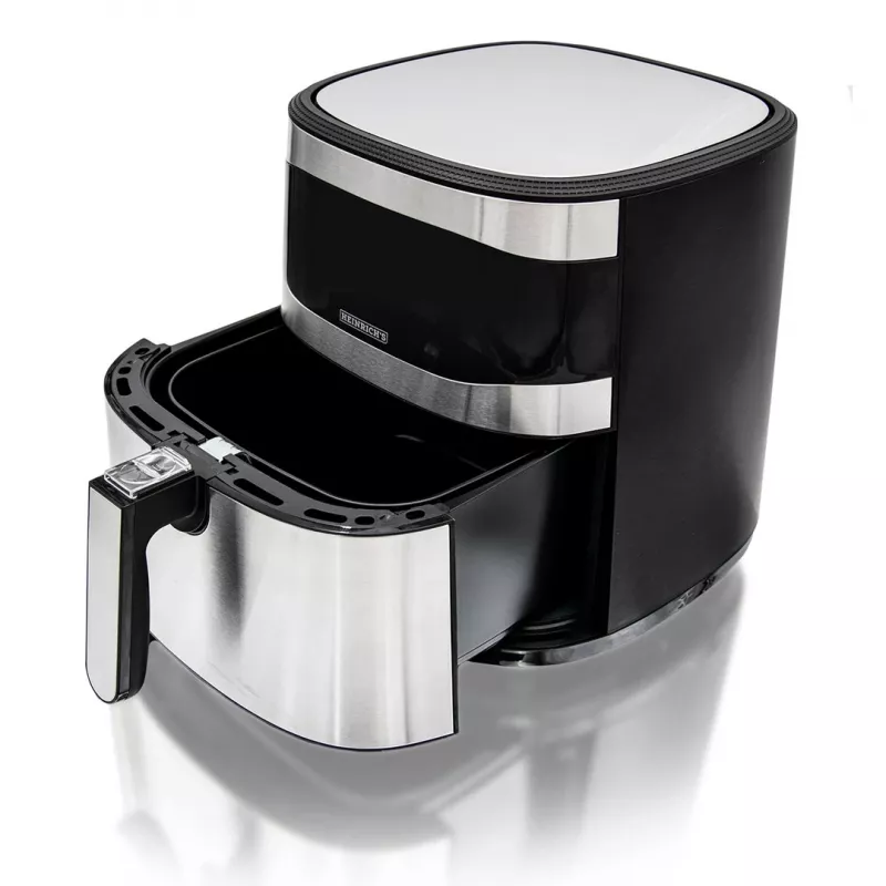 HEINRICH'S HFR 8205 Hot Air Fryer 8.0 L 1800 W Black and Silver