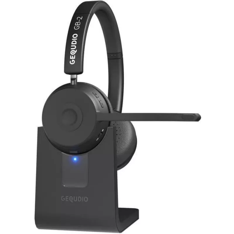 GEQUDIO Bluetooth Headset GB-2 with Charging Station - Headset