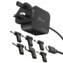 J5CREATE 67W GaN PD USB-C Mini Charger UK Plug with 6 DC Connectors