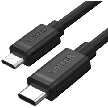 UNITEK USB-C to Micro USB Cable 1m Black Y-C473BK