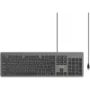 UNITEK SlimTap Wired Office Keyboard, USB-A, Grey