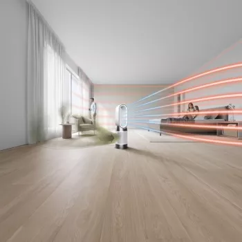 Dyson Purifier Hot+Cool HP1 Air Purifier, Heater and Fan, 27 m², 61.4 dB, White/Gold