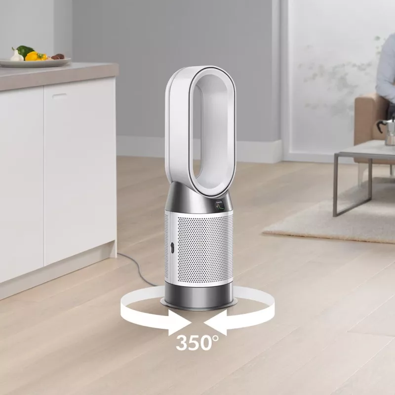Dyson Purifier Hot+Cool HP1 Air Purifier, Heater and Fan, 27 m², 61.4 dB, White/Gold