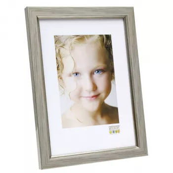Deknudt S46AD1 Single Photo Frame 10x15 cm Silver MDF Plastic
