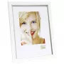 Deknudt S46AF1 Single Picture Frame 13x18 cm Silver MDF Plastic White Passe-Partout