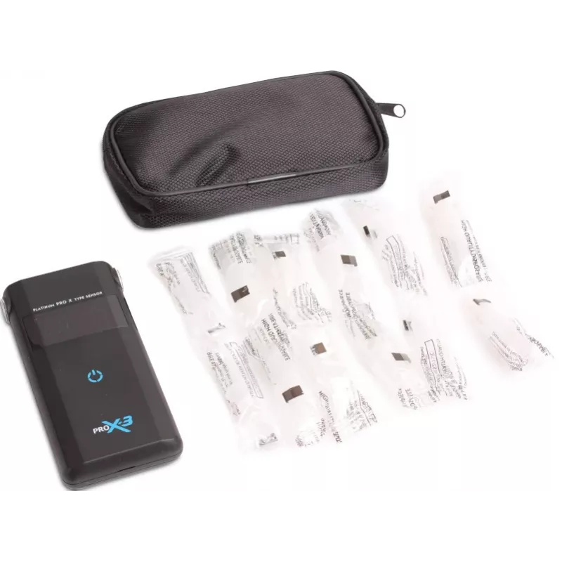 AlcoFind PRO-X-3 Breathalyzer with Mouthpieces, 12-Month Calibration