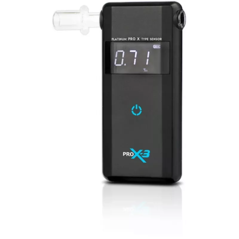 AlcoFind PRO-X-3 Breathalyzer with Mouthpieces, 12-Month Calibration