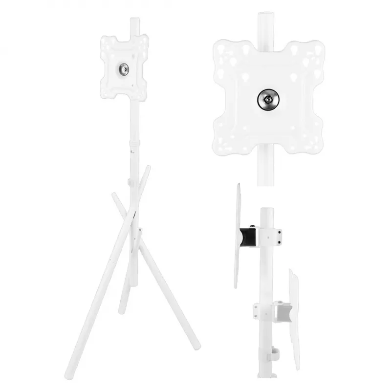 Maclean MC-181 W TV Floor Stand for 27-55 inch Screens, VESA up to 200x200, 60 kg, White