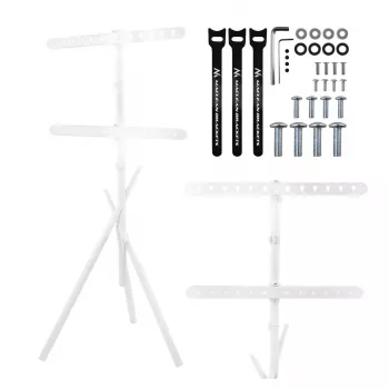 Maclean MC-182 W TV Floor Stand, 37-80 inch, Max VESA 600x400, 60 kg, White