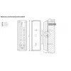 ROGER SL2000E Combination Lock Standalone Access Control Keypad, 2000 Users, IP65, Black