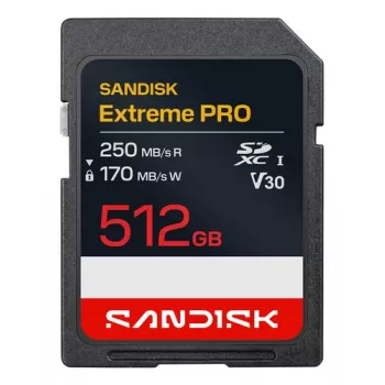 SanDisk Extreme Pro 512 GB SDXC UHS-I Memory Card
