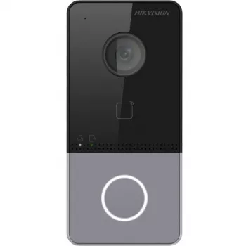 Hikvision DS-KV6113-PE1(C) Video Doorbell with 2 MP Camera, PoE, Mifare Card Reader, IP65, IK08, Black