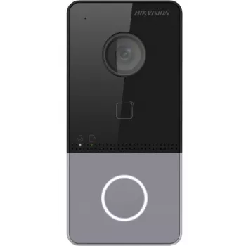 Hikvision DS-KV6113-PE1(C) Video Doorbell with 2 MP Camera, PoE, Mifare Card Reader, IP65, IK08, Black
