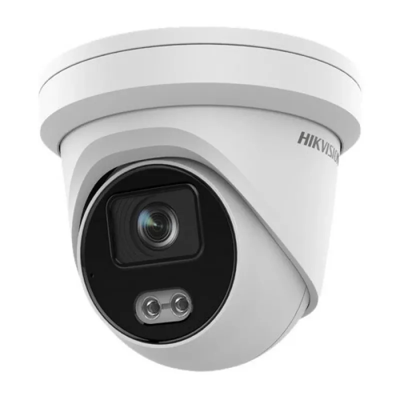 Hikvision Pro Series DS-2CD2347G2-L 4MP ColorVu Turret IP Camera with 2.8mm Lens, IP67, Built-in Mic, PoE