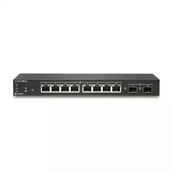 SonicWall Switch SWS12-8 - Managed Gigabit Ethernet Switch - 8 x 10/100/1000 + 2 x Gigabit SFP - Desktop