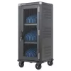 Manhattan 181471 Mobile Device Management Cart, Black, 32 Devices, 32 AC Outlets, 3680W