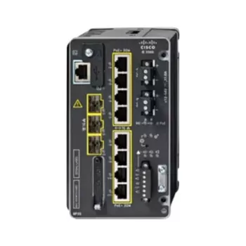 CISCO IE-3500-8P3S-A Industrial Managed Switch, 8 GE PoE+ and 3 GE SFP Modular, NA
