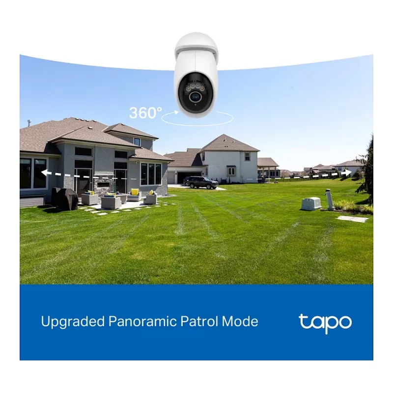 TP-LINK Tapo C560WS V1 Network Surveillance Camera - Pan/Tilt - Outdoor - Weatherproof - Color Night Vision - 8 MP - 4K UHD - Fixed Focal Length - Audio - Wireless - Wi-Fi 6 - 802.11ax