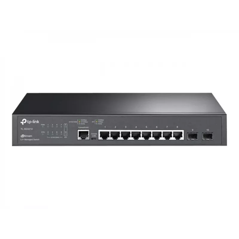 TP-Link LiteWave SG3210 L2 Managed Switch with 8 Gigabit Ports and 2 SFP Slots