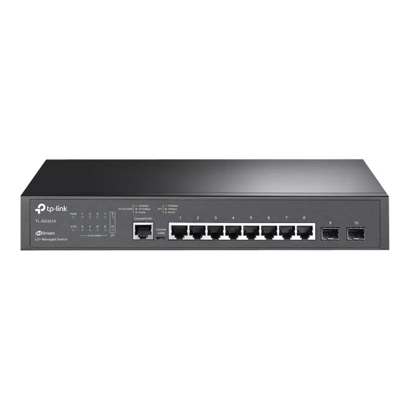 TP-Link LiteWave SG3210 L2 Managed Switch with 8 Gigabit Ports and 2 SFP Slots
