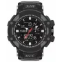 TIMEX Men's Digital Watch TW5M51800 53mm Resin Case Black Resin Band Grey Dial INDIGLO Night-Light 100m Water Resistance