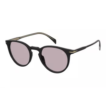 David Beckham DB1139S807KE Unisex Sunglasses, Black Frame, Grey Lens, 51 mm