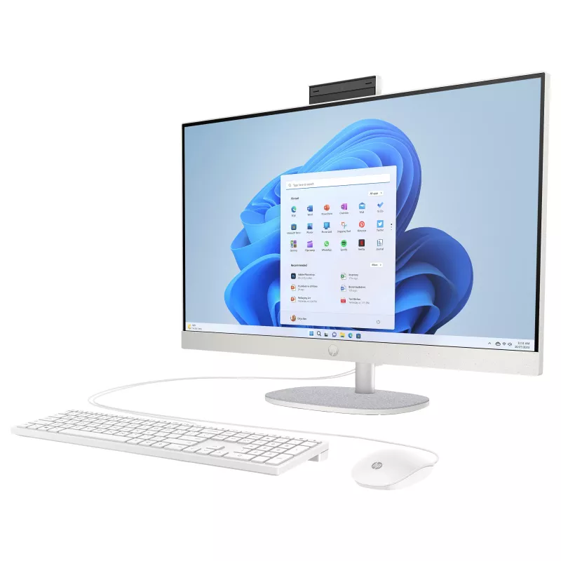 HP 27-cr0475ng All-in-One PC, 27 inch FHD IPS, Intel Core i7-1355U, 16GB RAM, 1TB SSD, Windows 11 Home, White