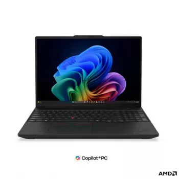 Lenovo ThinkPad T16 G5 AMD Business Laptop, 16 inch WUXGA IPS, AMD Ryzen AI 5 PRO 440, 16GB DDR5, 512GB SSD, AMD Radeon 840M, Windows 11 Pro, Black, Nordic Keyboard