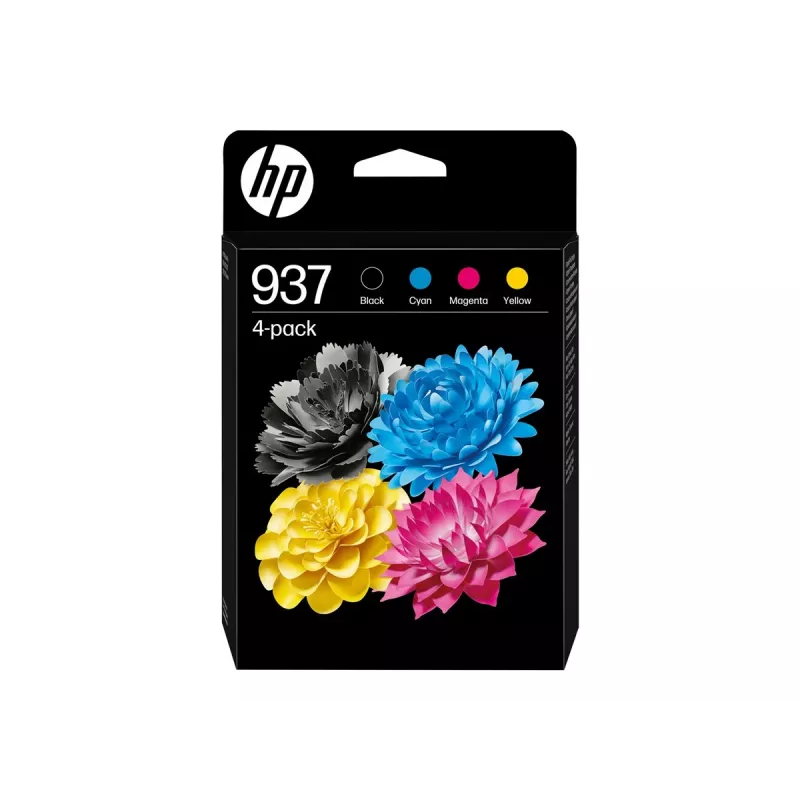 HP 937 CMYK Original Ink Cartridge 4-Pack