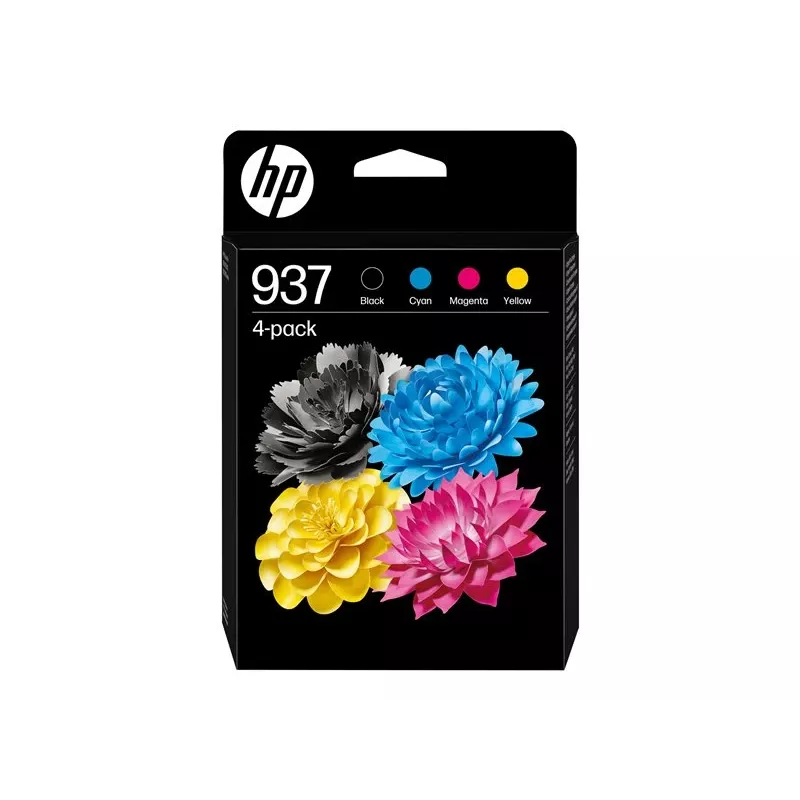 HP 937 CMYK Original Ink Cartridge 4-Pack