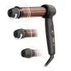 Rowenta CF4620E0 Twist Curl Curling Iron - Ceramic, Ion Conditioning, 27/32/38mm, LCD Display, 86W, Black/Copper
