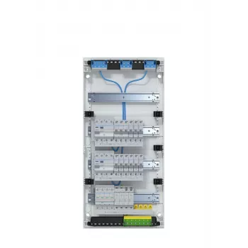Hager VA48BV2 Distribution Board APV 4x12PLE IP30 Pre-Wired 2 FI Circuits Surge Protection