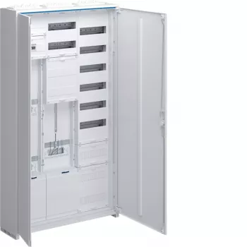 Hager ZB533M28CT Complete Meter and Distribution Cabinet 1-Field 7 Rows 3 eHZ Heat Pump White