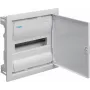 Hager Volta VU12AT Flush-Mounted Distribution Board with Metal Door, 1 Row, 12 Modules, IP30, QuickConnect