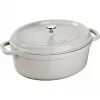 STAUB La Cocotte Cast Iron Oval Pot 3.2 L, Truffle Grey