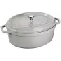 STAUB La Cocotte Cast Iron Oval Pot 3.2 L, Truffle Grey