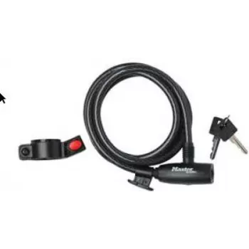 Master Lock 8232EURDPRO Bicycle Cable Lock, 1.8 m, Black