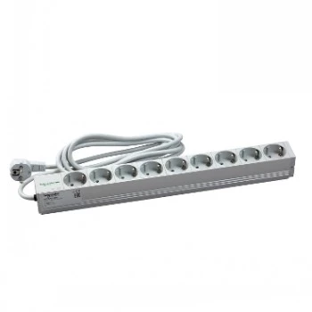 Schneider Electric Actassi 1U PDU Power Distribution Rail - 9 Schuko Sockets 19 inch VDE