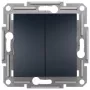 Schneider Asfora Double Two-Way Switch Mechanism Anthracite EPH0600371