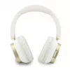 Guess Bluetooth ENC Rectangle Metal Script Over-Ear Headphones White