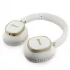 Guess Bluetooth ENC Rectangle Metal Script Over-Ear Headphones White