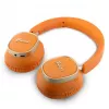 Guess Bluetooth On-Ear Headphones Rectangle Metal Script Orange
