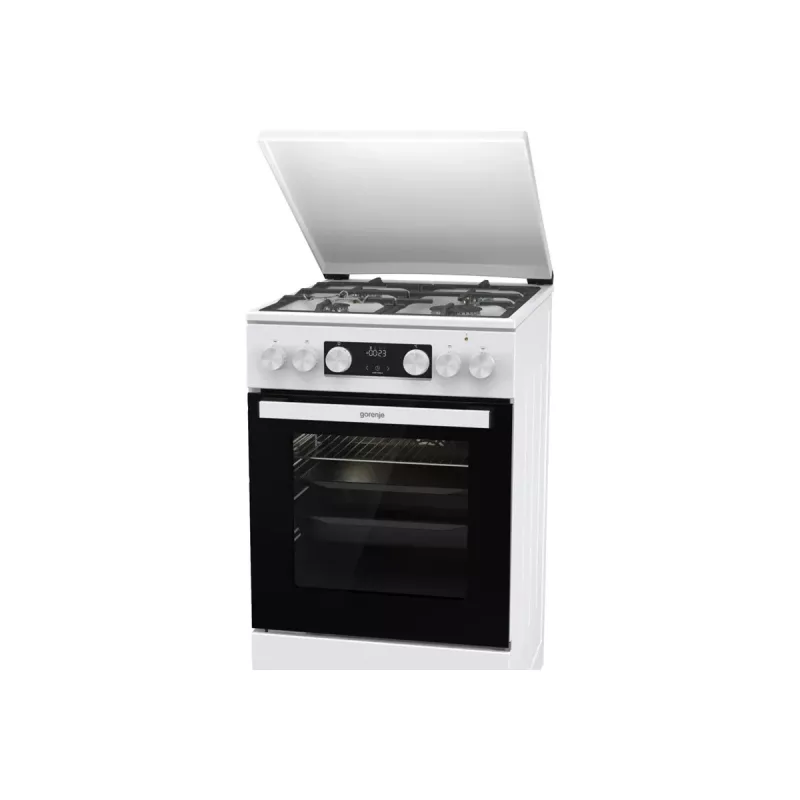 Gorenje GK5C42WF-B Freestanding Gas-Electric Cooker, White, 50 cm, 70 L