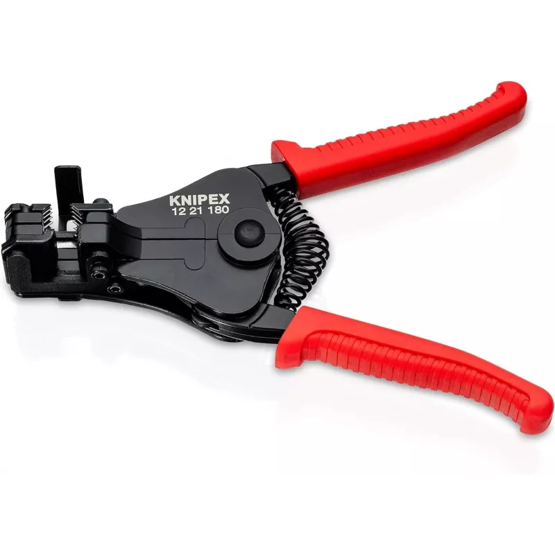 KNIPEX 1221 Automatic Wire Stripping Pliers 0.03-10 mm² (32-8 AWG) with Cutter, 180 mm
