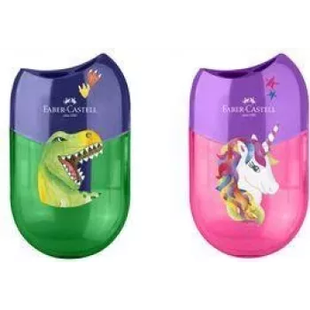 Faber-Castell Double Hole Pencil Sharpener with Unicorn Motif (183553)